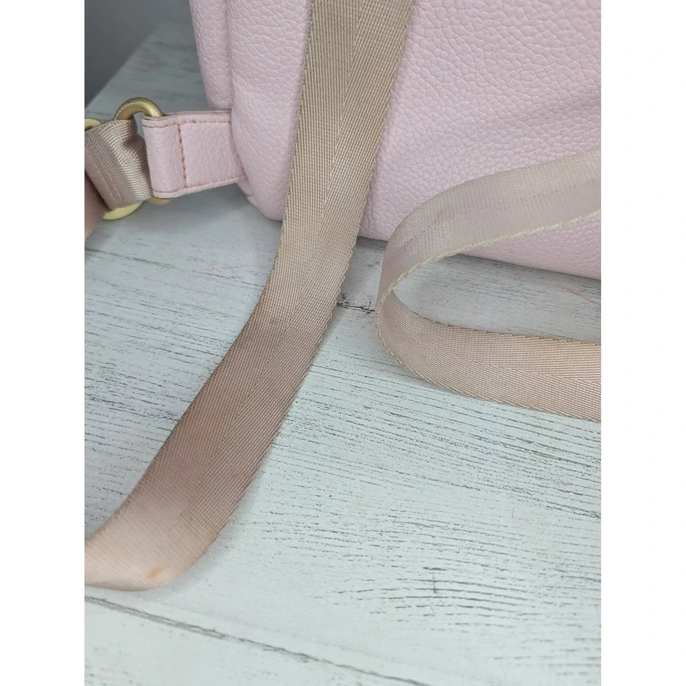 Freshly Picked Classic Diaper Bag Backpack Blush Pink Vegan Leather GoldHardware
